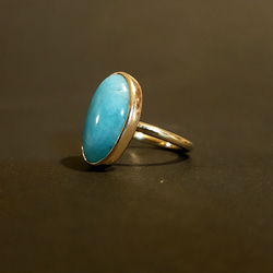 ◆1点もの◆・amazonite・large grain ring ・brass・ 8枚目の画像