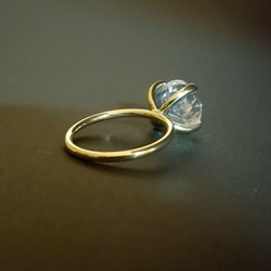 ◆1点もの◆・tourmaline quartz・large grain ring ・brass・ 5枚目の画像