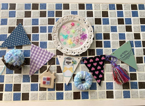 Paul Harnden ハンドメイド ガーランド　フラッグ Paul Harnden ハンドメイド ガーランド フラッグ - メルカリ
