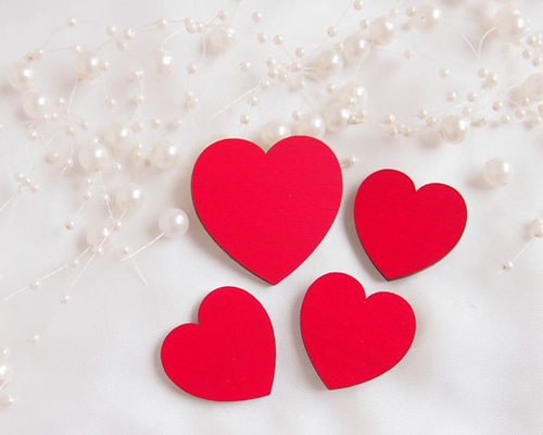 ハートチップ(レッド) 木材・板 produced by FLEUR 通販 5567932