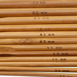【送料無料】竹製かぎ針１２本セット　3ｍｍ～10ｍｍサイズ 2枚目の画像