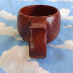 　花梨の一木彫りコーヒーカップ 7枚目の画像