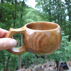 　　　キハダの一木彫りコーヒーカップ　 3枚目の画像