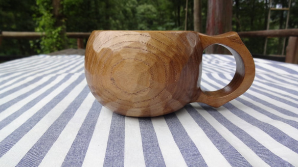 　　　キハダの一木彫りコーヒーカップ　 8枚目の画像