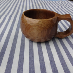 　　　キハダの一木彫りコーヒーカップ　 9枚目の画像