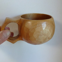 クスノキの一木彫りコーヒーカップ 8枚目の画像