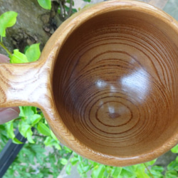 　チシャの一木彫りコーヒーカップ 6枚目の画像