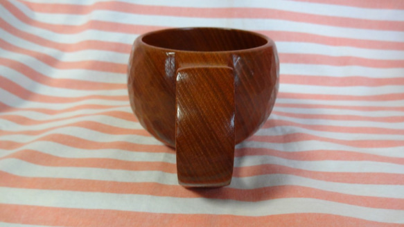 櫸木雕刻咖啡杯 第6張的照片