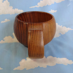 　桑の一木彫りコーヒーカップ　 5枚目の画像
