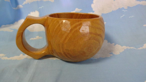 桑の一木彫りコーヒーカップ　 5枚目の画像
