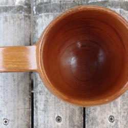 銘木ケヤキで作った一木彫りコーヒーカップ。 9枚目の画像
