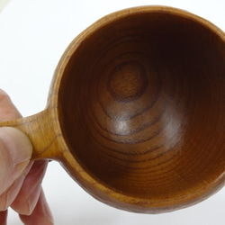 桑の木の一木彫りコーヒーカップ 6枚目の画像