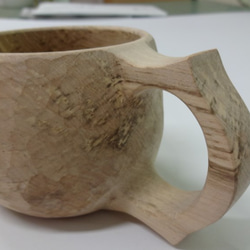 えまぱぱ様専用作品：古木の桜で作った一木彫りコーヒーカップ。 7枚目の画像