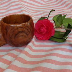 　　　ケヤキの一木彫りコーヒーカップ 1枚目の画像