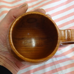 　　　ケヤキの一木彫りコーヒーカップ 5枚目の画像