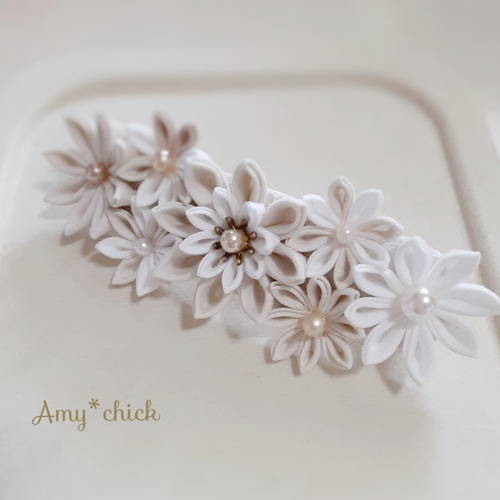 つまみ細工のバレッタ～オーダーメイド～ バレッタ Amy*chick 通販 