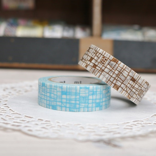 廃盤・mt ライン（ペールブルー×ブラウン） 2本セット マスキング