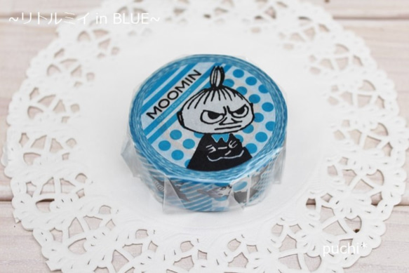 廃盤・Moomin  リトルミイ in  BLUE  ムーミンマスキングテープ 1枚目の画像