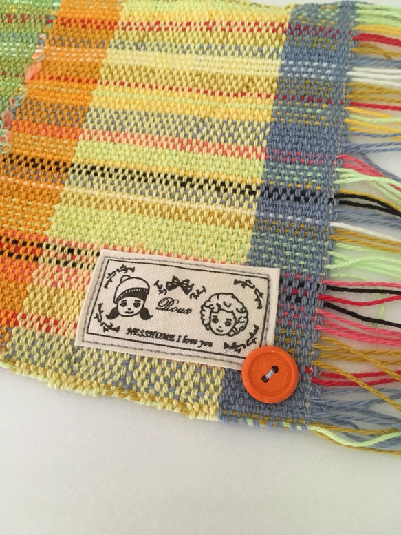 手織りの大盤コースターD 2枚目の画像