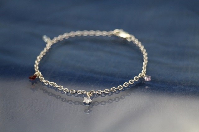 星型カラーストーンSILVER925ブレスレット