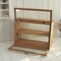 上下開き扉のショーケース（受注製作） 3枚目の画像