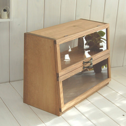 上下開き扉のショーケース（受注製作） 4枚目の画像