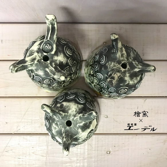 陶芸作家 安在健一　檜窯別注当店オリジナル陶器鉢『轟』・・・茶色　☘多肉植物　☘塊根植物　☘観葉植物 4枚目の画像