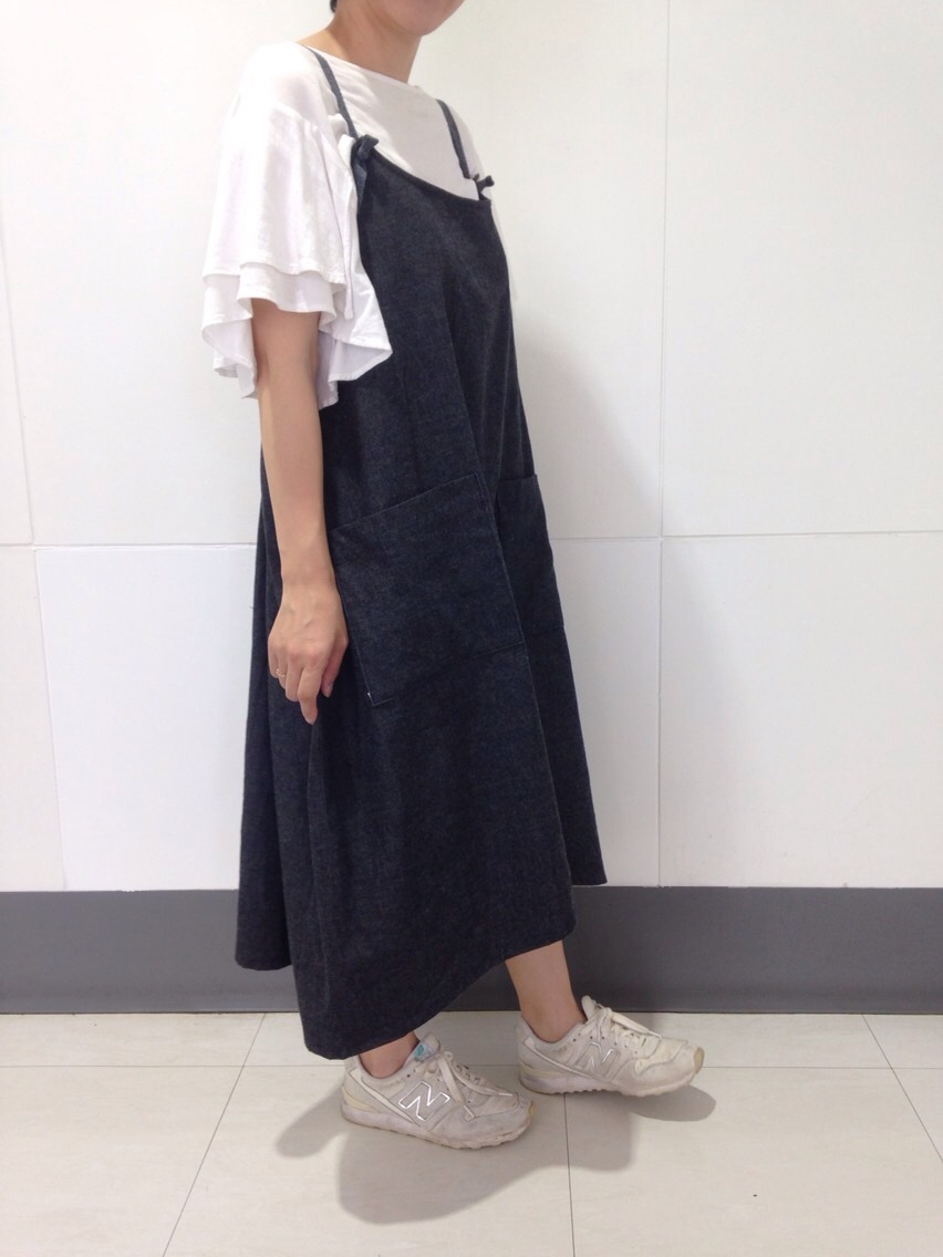 作家様お洋服 ほぼ未使用 キャミワンピース エプロンワンピース mifumiさん 作家様お洋服 ほぼ未使用 キャミワンピース エプロンワンピース