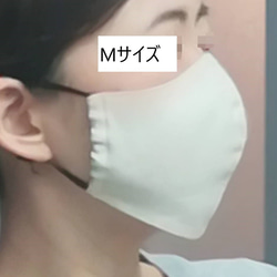 裏メッシュ(Mサイズ)☆リネンパープル　 大人用立体マスク 7枚目の画像