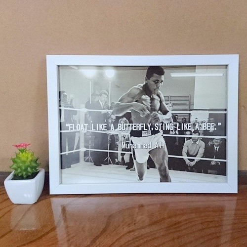 モハメド・アリ 写真アート 額装品 ヴィンテージ風 Jab Champ Jab モハメド・アリ 写真アート 額装品 ヴィンテージ風 Jab Champ Jab