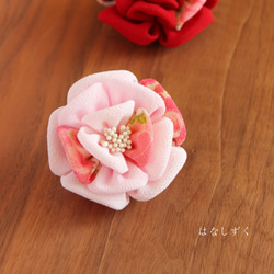 さくら色 牡丹ブローチコサージュ 成人・卒業・入学・お祝いの席に