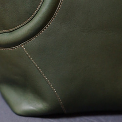 がま口風ハンドバッグM-sizeエストレーラシリーズ＃green《送料無料》 4枚目の画像