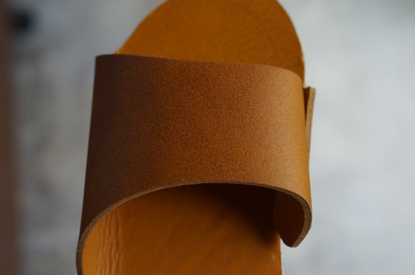 room shoes イタリアンレザー使用《Mサイズ》イエローキャメル 3枚目の画像