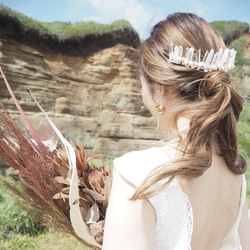 水晶頭飾新娘頭飾 可海外發貨 新娘配件 婚禮配件 新娘頭髮 第10張的照片