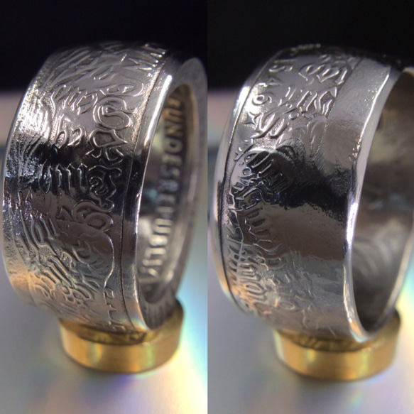 ドイツ5マルク記念硬貨コインリング14号現品即納 2枚目の画像