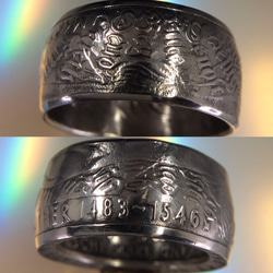 ドイツ5マルク記念硬貨コインリング14号現品即納 3枚目の画像
