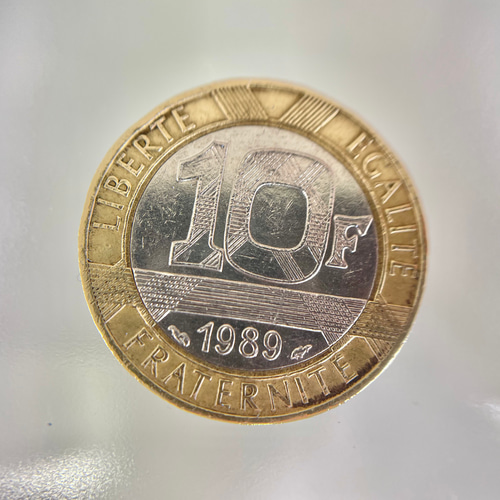 2900【フランス】10フラン硬貨　バイメタル　ランダム50枚 2900【フランス】10フラン硬貨 バイメタル ランダム50枚
