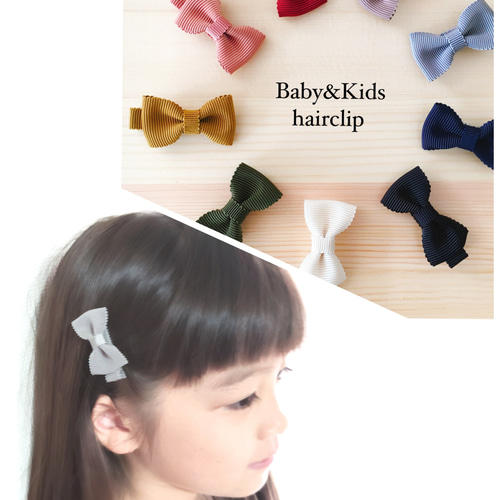 ハンドメイドベビーヘアクリップ ヘアクリップ ゆり様 ハンドメイド