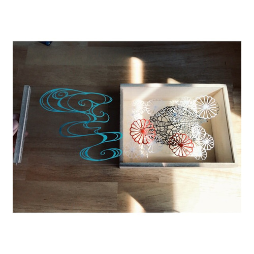 切り絵-水面- 切り絵 kinako 通販 6082211｜Creema(クリーマ