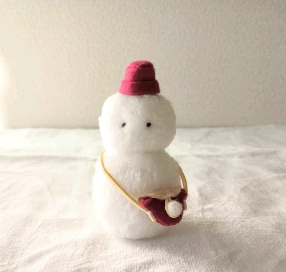 雪だるまさま専用ページ♡21日迄☆他の方購入不可 受注制作 冬をはこんできた✳雪だるま ぬいぐるみ fuwamofu