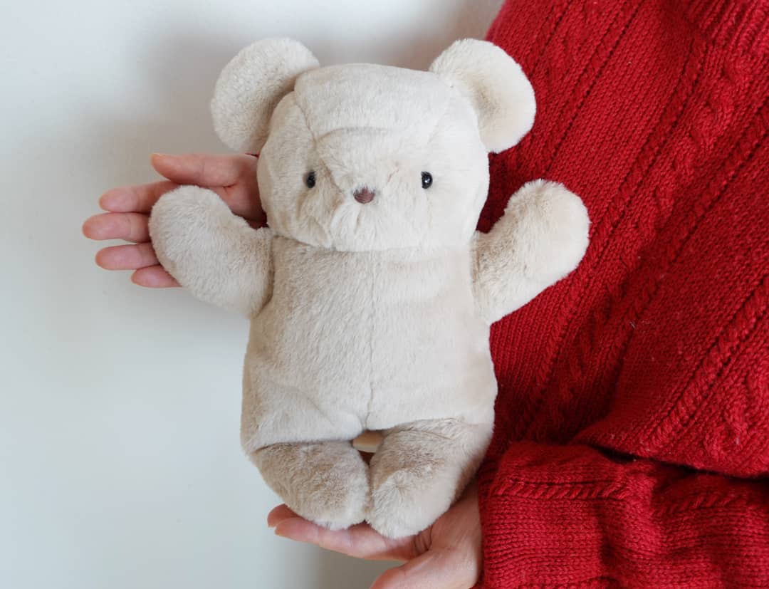 鼻歌くまさん♡5センチパッチンピン♡水色ドット 鼻歌くまさん♡5センチパッチンピン♡水色ドット