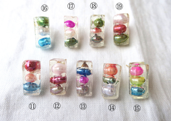 【 sale 】50%off   - beans -   colorfulピアス 3枚目の画像