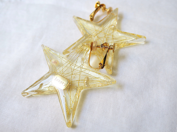 - ★-Earrings（金線×珍珠） 第1張的照片