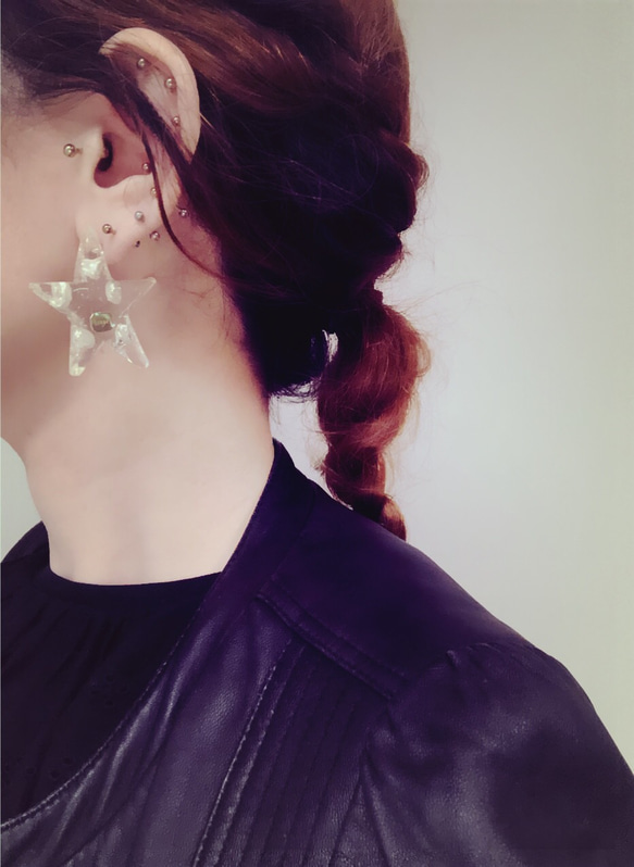 - ★-Earrings（金線×珍珠） 第5張的照片