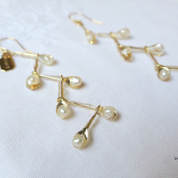 -   pearl twig  -  ピアス no.1250 3枚目の画像