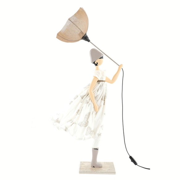 風のリトルガールおしゃれランプ Teresa テーブルランプ 受注製作 送料無料 1枚目の画像