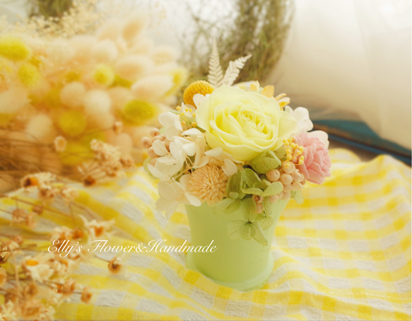 4月份特價/婚禮小禮物不凋花糖果色小花園可以香氛 第3張的照片