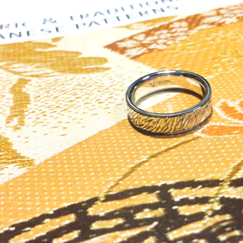 タガネ彫り☆彫りあとがキラキラ輝くシルバーリング 受注製作します