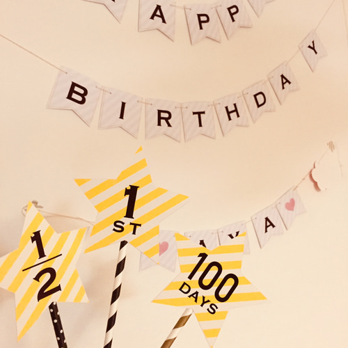 MK様 バースデーガーランド お誕生日