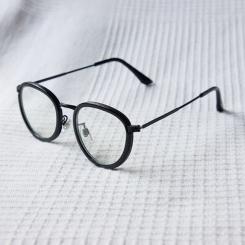 ボストン型 黒縁メガネ メガネ hike 通販 1038964｜Creema(クリーマ)